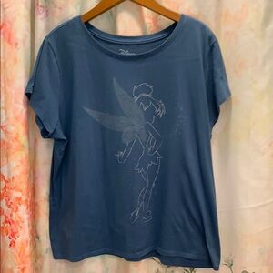 Disney Blue Tinker Bell Short Sleeve Tee